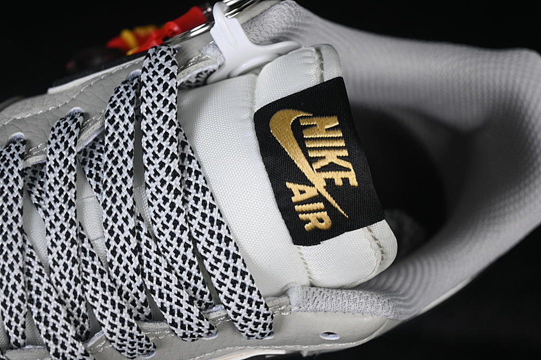 Nike [QW5288-129]-[AIR FORCE 1 07 LOW CASUAL SNEAKERS WHITE/GREY/BLACK]-[WOMAN:36-39]-[MAN:40-45] - Image 9