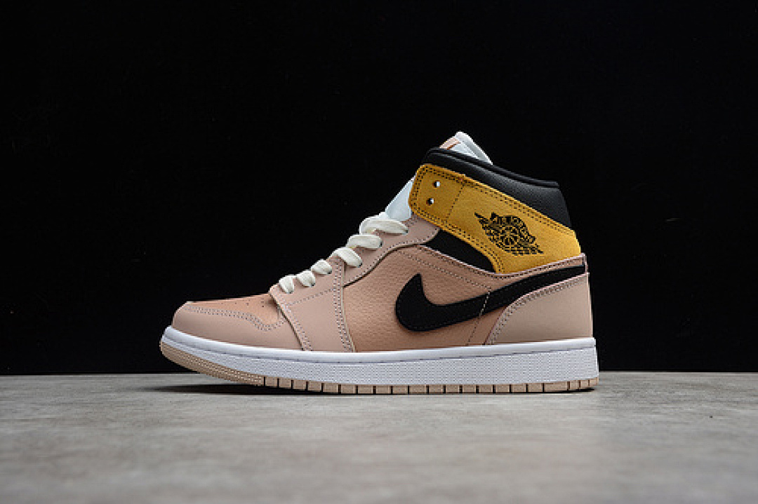 Jordan [DD2224-200]-[AIR JORDAN 1 MID SE PARTICLE BEIGE/METALLIC RED BRONZE/UNIVERSITY GOLD/BLACK], photo 1