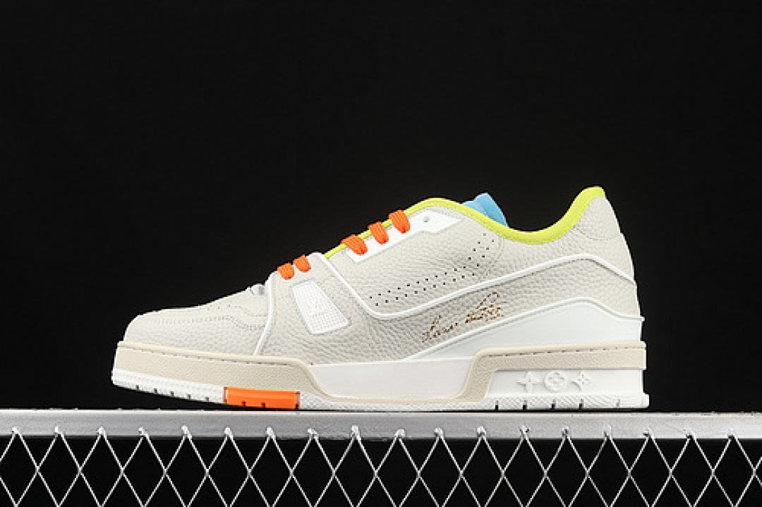 Louis Vuitton [L*V 2021S TRAINER BEIGE/WHITE/MULTI-COLOR]-[MAN:38-45] - Image 2