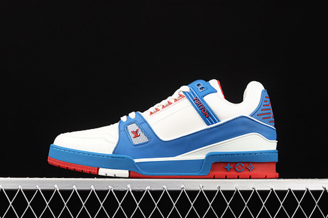 [L*V 2021SS TRAINER SHOES WHITE/BLUE/RED]-[MAN:38-45], photo 1