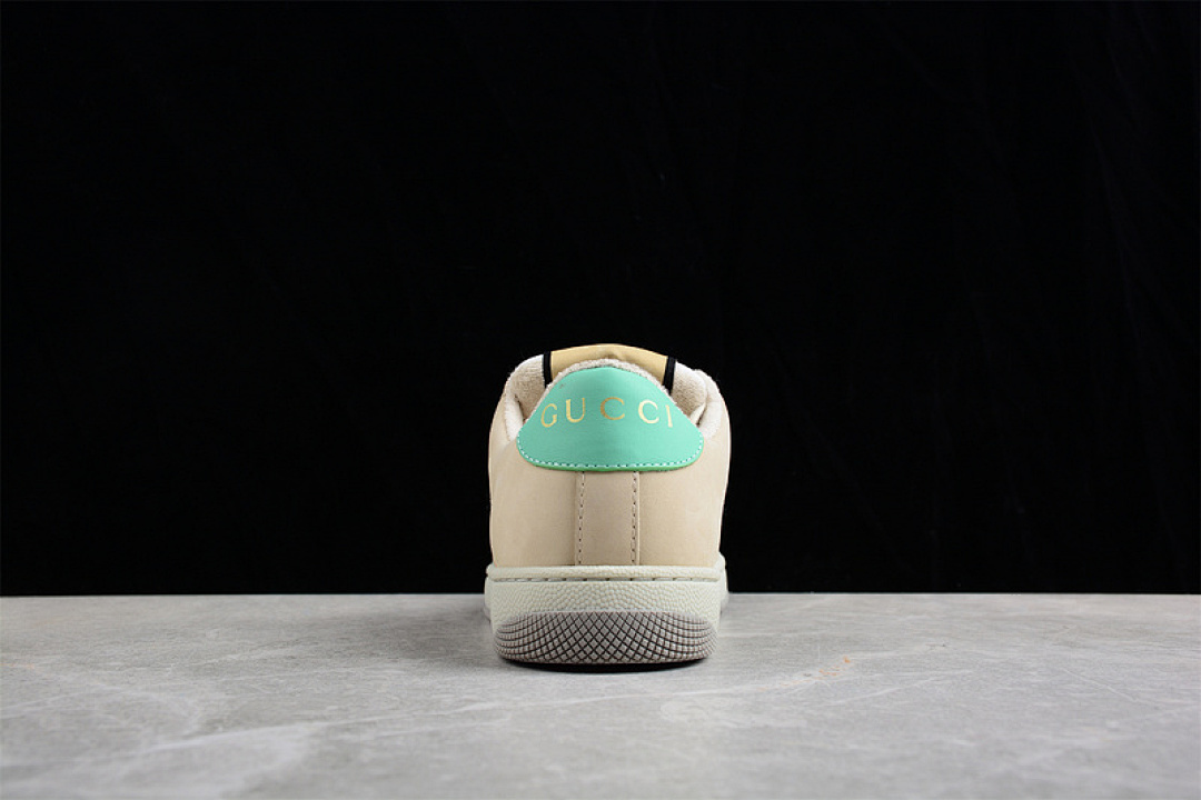 Gucci [GU*CCI DISTRESSED SCREENER SNEAKERS LIGHT KHAKI/GREEN/RED]-[WOMAN:35-39] - Image 11
