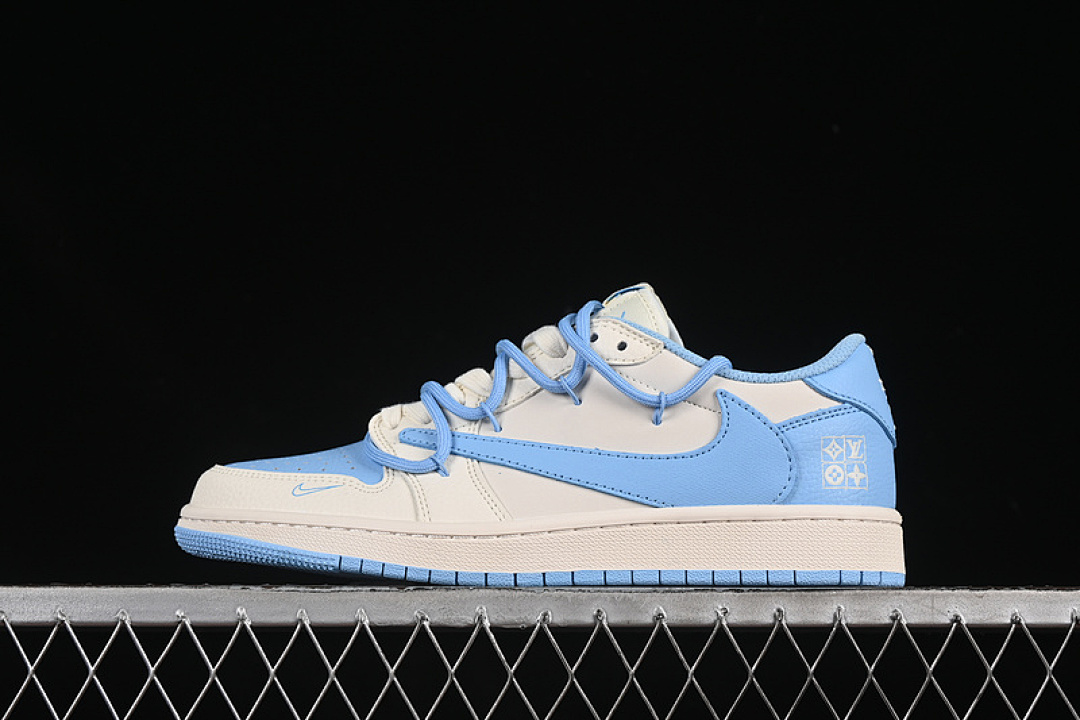 Jordan [DM6868-107]-[TRAVIS SCOTT X FRAGMENT DESIGN AIR JORDAN 1 LOW OG SP WHITE/BLUE]-[36-45], photo 1
