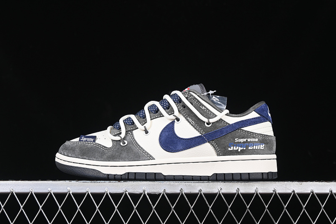 Supreme [XS1186-100]-[SB DUNK LOW X SUPREME WHITE/BLUE/GREY]-[WOMAN:36-39]-[MAN:40-45], photo 1