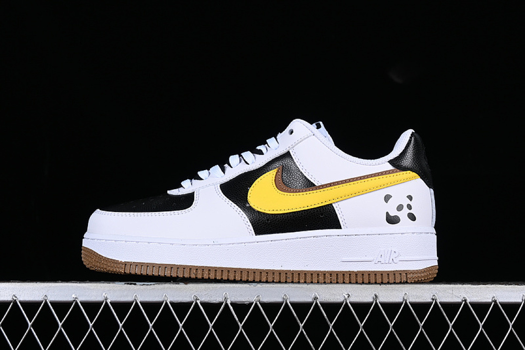 Nike [DX6065-101]-[AIR FORCE 1 07 LOW WHITE/BLACK/YELLOW]-[WOMAN:36-39]-[MAN:40-45], photo 1