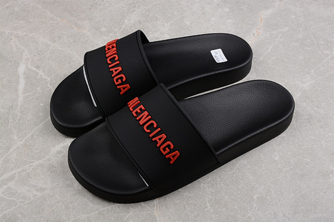 Balenciaga [BA*LEN*CIAGA SANDALS BLACK/BLACK/UNIVERSITY RED]-[UNISEX:35-45] - Image 2