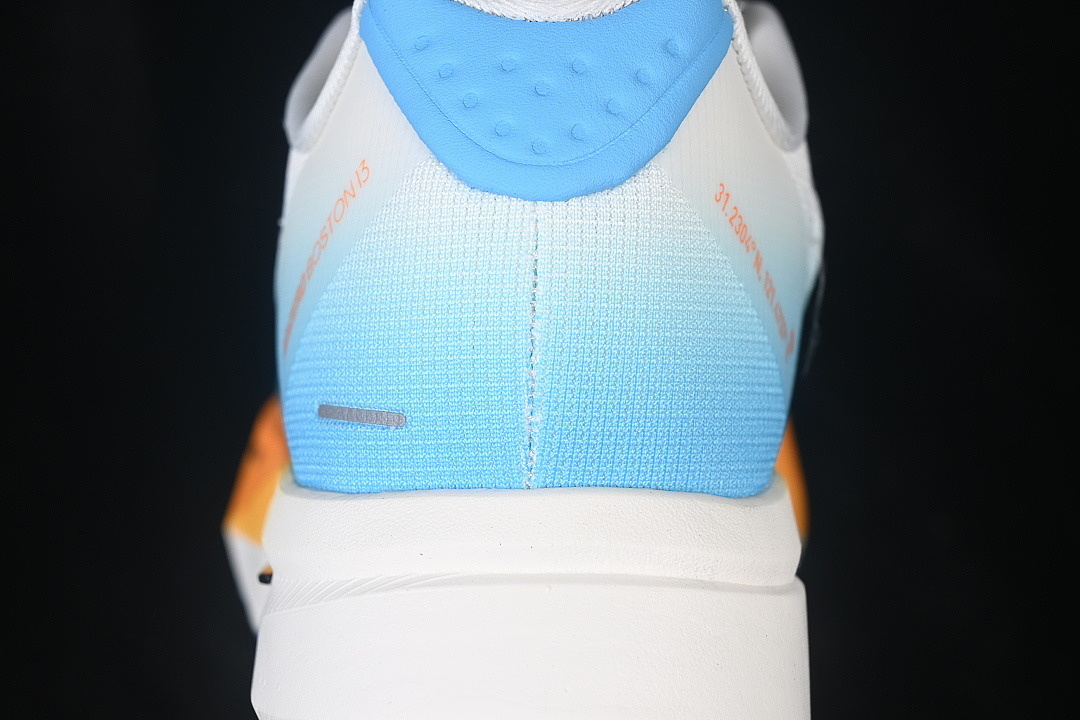 On Running [KH6366]-[ADIZERO BOSTON 13 LOW-TOP RUNNING SHOES WHITE/BLUE/ORANGE]-[WOMAN:36-39]-[MAN:40-46] - Image 7