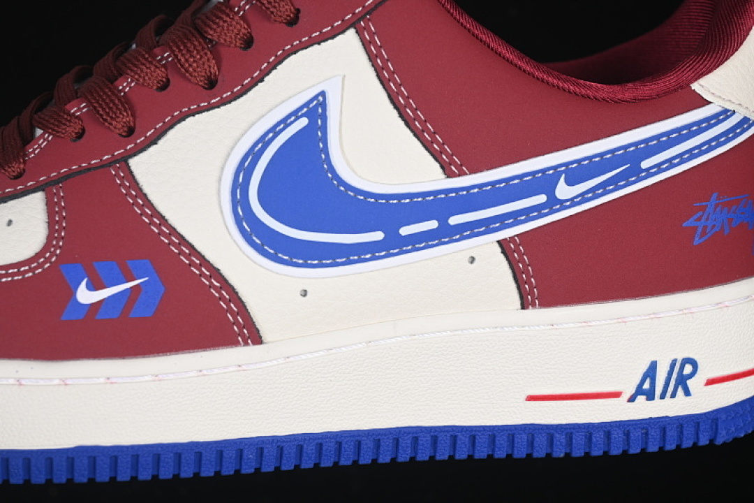 Nike [SY1388-005]-[AIR FORCE 1 07 LOW WHITE/RED/NAVY BLUE]-[WOMAN:36-39]-[MAN:40-45] - Image 8