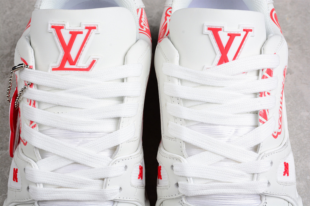 Louis Vuitton [L*V LOW SHOES WHITE/WHITE/RED]-[MAN:38-45] - Image 8