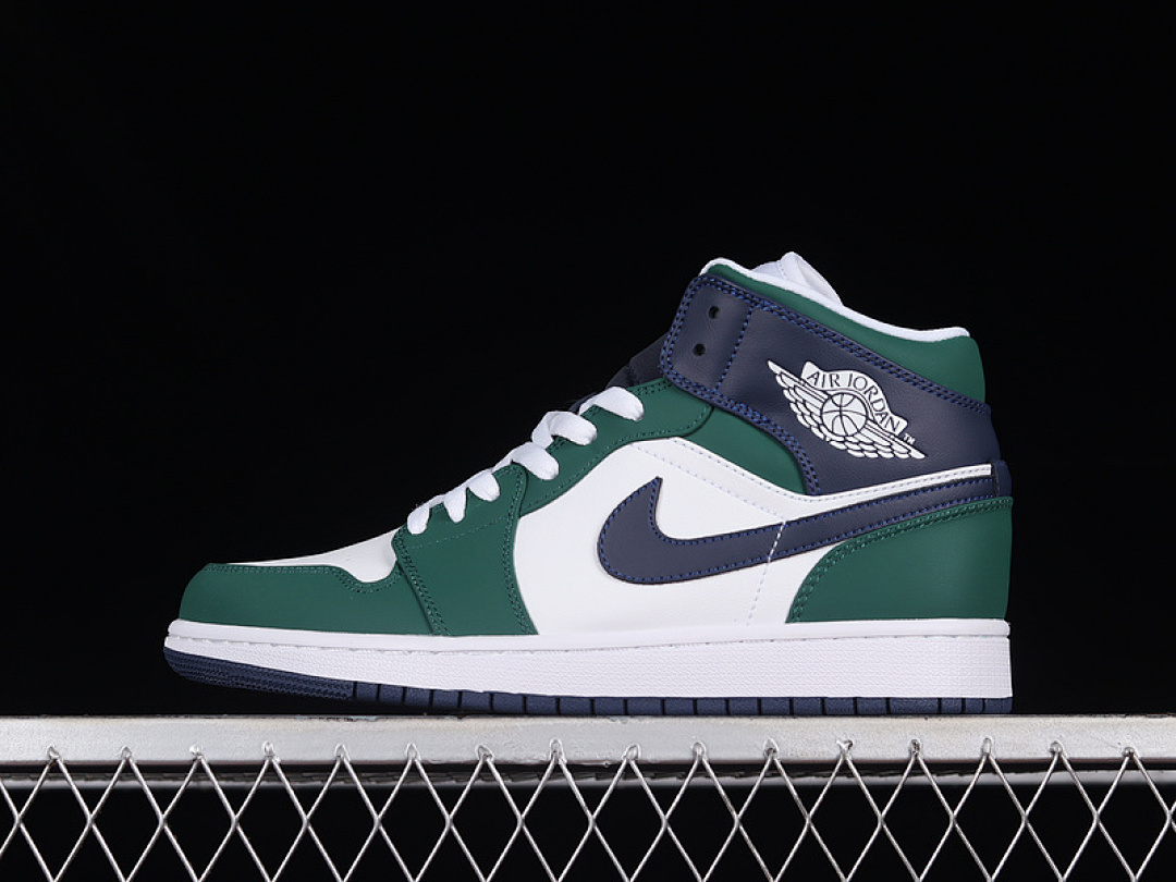 Jordan [DZ5326-300]-[AIR JORDAN 1 MID SE NOBLE GREEN/MIDNIGHT NAVY-WHITE]-[WOMAN:36-39]-[MAN:40-46], photo 1