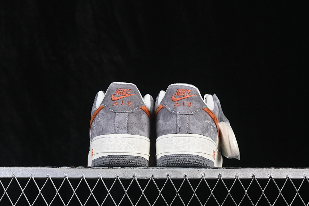 Nike [DC9486-109]-[AIR FORCE 1 07 LOW CASUAL SNEAKERS GREY/ORANGE/WHITE]-[WOMAN:36-39.5]-[MAN:40-45] - Image 13
