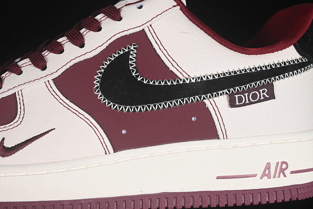 Nike [KK1988-046]-[AIR FORCE 1 07 LOW BLACK/RED/WHITE]-[WOMAN:36-39]-[MAN:40-45] - Image 8