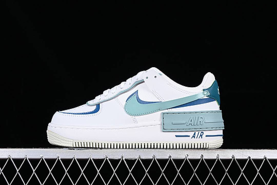Nike [DZ1847-001]-[AIR FORCE 1 SHADOW WHITE/BLUE/GREEN]-[WOMAN:35.5-40], photo 1