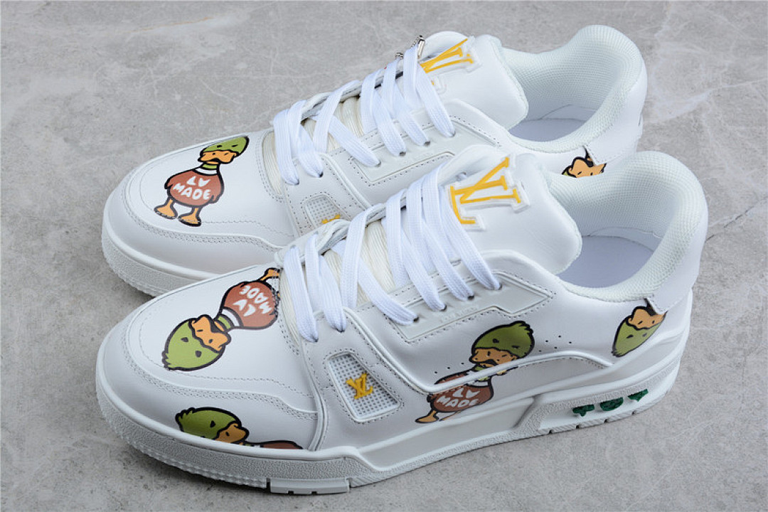 Louis Vuitton [65PIOO201]-[L*V TRAIL SNEAKERS WHITE/WHITE/MULTI-COLOR]-[MAN:38-45] - Image 10