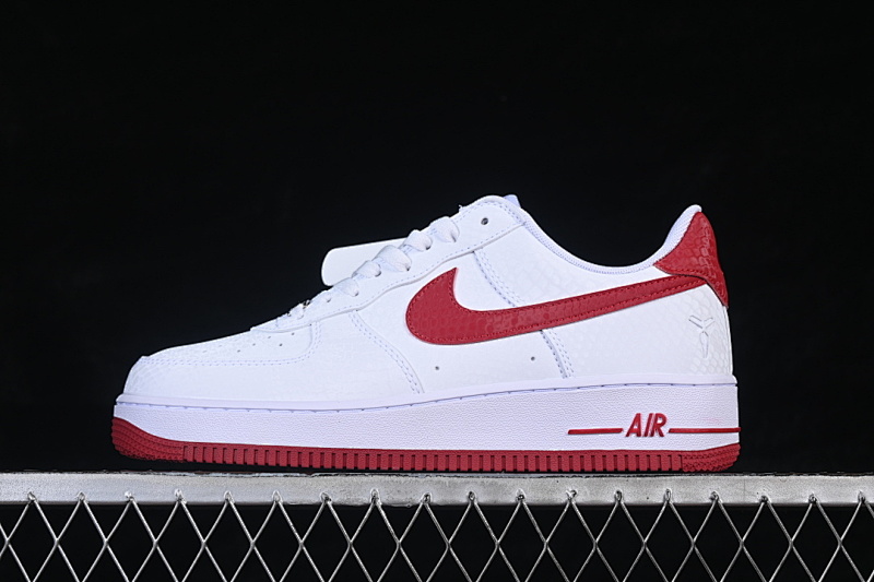 Nike Nike AIR FORCE 1 07 LOW LOW-TOP CASUAL SNEAKERS WHITE/RED · IB0018-101, photo 1