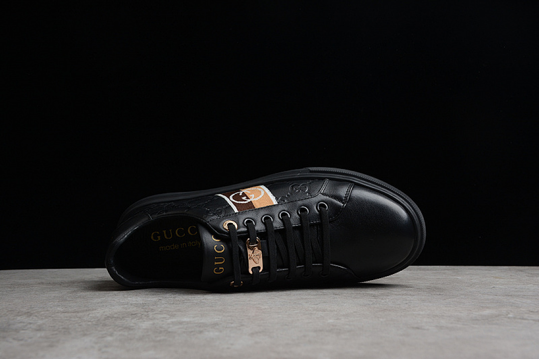 Gucci [GU*CCI SCREENER GG HIGH-TOP SNEAKERS BLACK/BLACK/GOLD]-[MAN:38-44] - Image 12