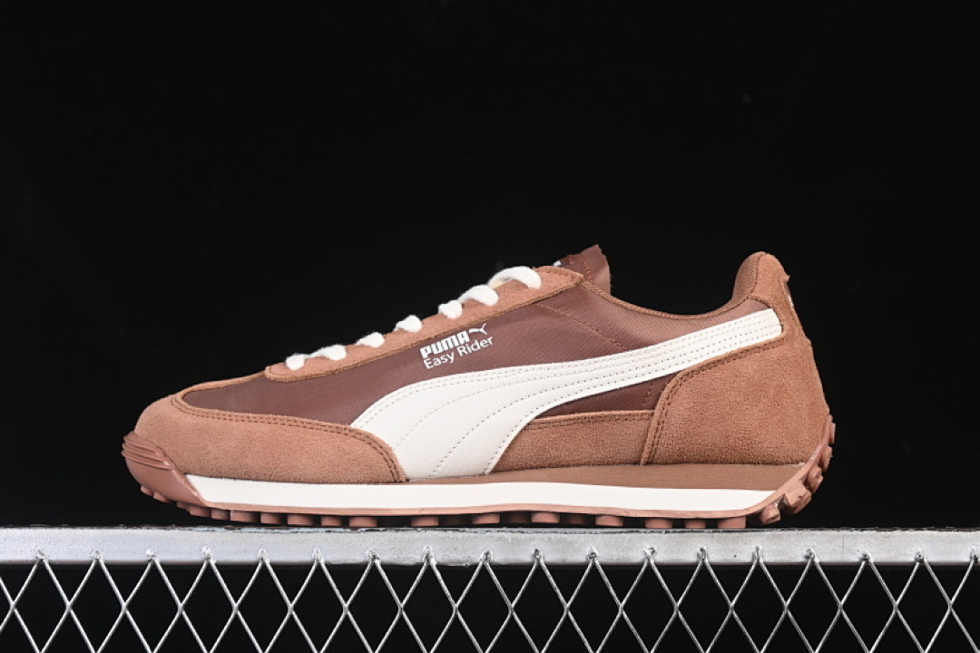 Puma [403146-04]-[EASY RIDER NYLON COOL BREATHABLE SNEAKERS BROWN/WHITE]-[WOMAN:36-39]-[MAN:40-45], photo 1