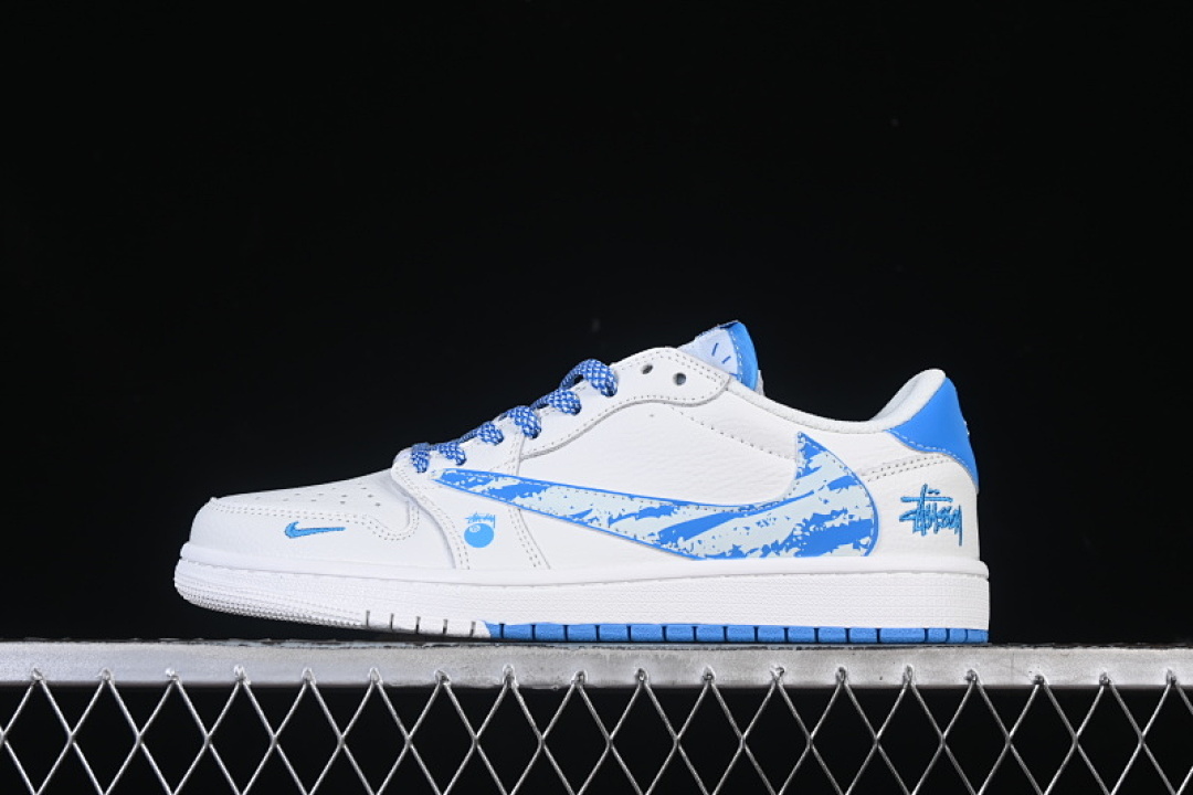 Jordan [DZ5899-007]-[TRAVIS SCOTT X FRAGMENT DESIGN AIR JORDAN 1 LOW OG SP WHITE/BLUE]-[36-45], photo 1