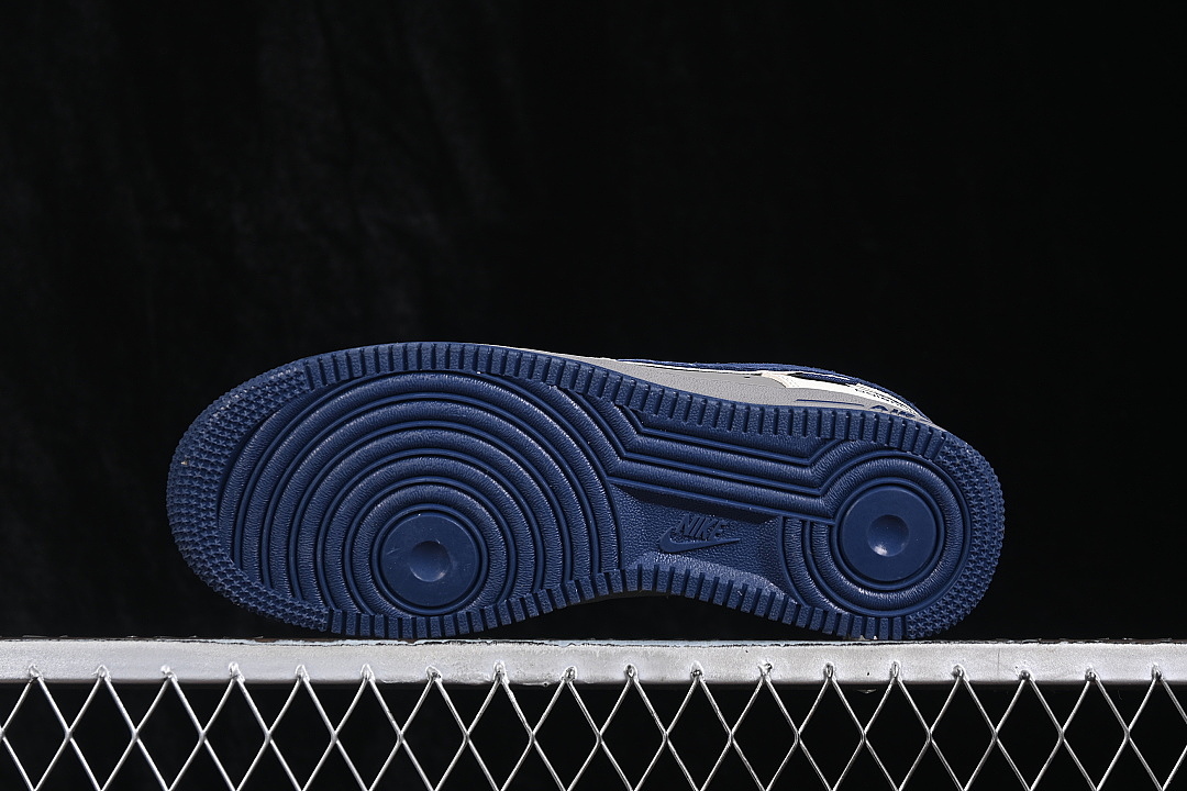 Nike [LD1999-033]-[AIR FORCE 1 07 LOW CASUAL SNEAKERS WHITE/GREY/BLUE]-[WOMAN:36-39]-[MAN:40-45] - Image 15