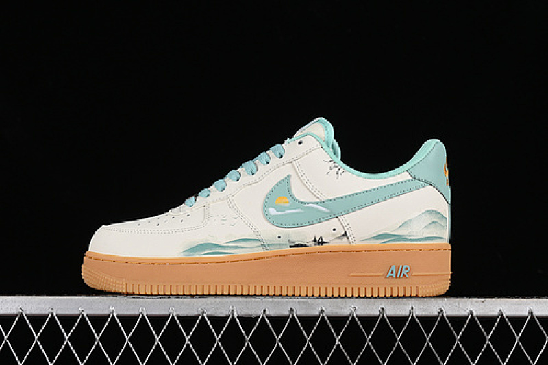 Nike Nike AIR FORCE 1 07 LOW GREEN HILL WHITE/GREEN/GOLD · XC2351-550, photo 1