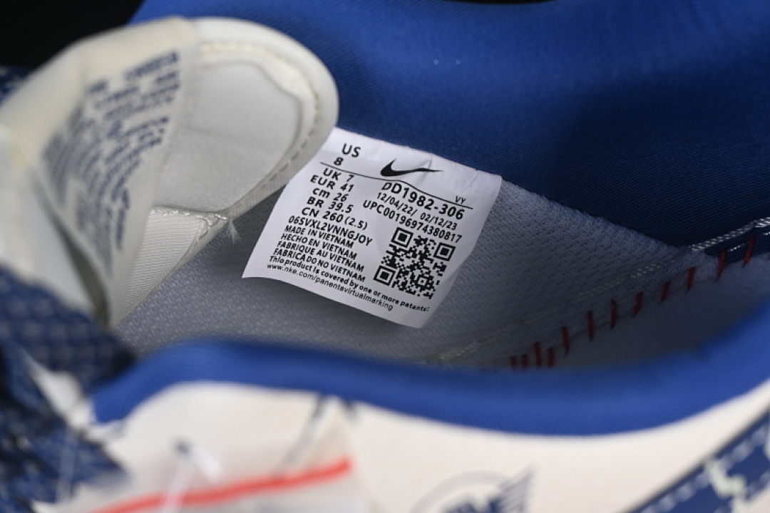 Nike [DD1982-306]-[AIR FORCE 1 07 LOW CASUAL SNEAKERS NAVY BLUE/WHITE]-[WOMAN:36-39]-[MAN:40-45] - Image 5