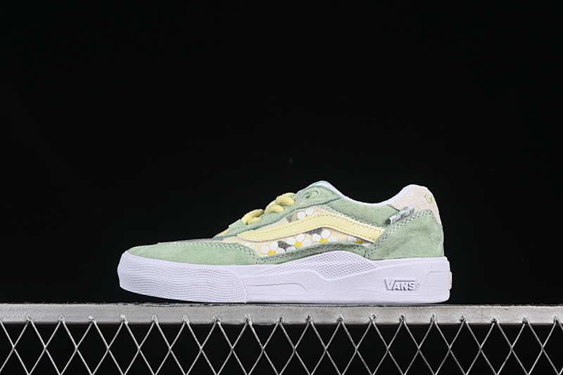 LOW-TOP RETRO CASUAL SHOES GREEN/YELLOW/WHITE · VN0A5JIA9DF, photo 1