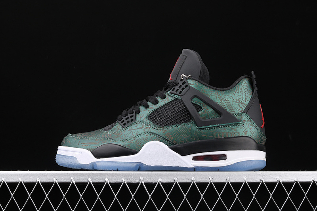 Jordan AIR Jordan 4 LASER GREEN/BLACA/WHITE · AJ4-1043515, photo 1