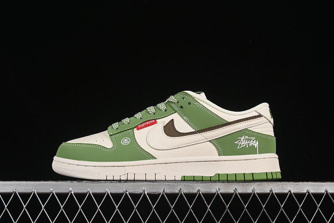 Unbranded [LW1818-120]-[SB DUNK LOW WHITE/BROWN/GREEN]-[WOMAN:36-39]-[MAN:40-45], photo 1