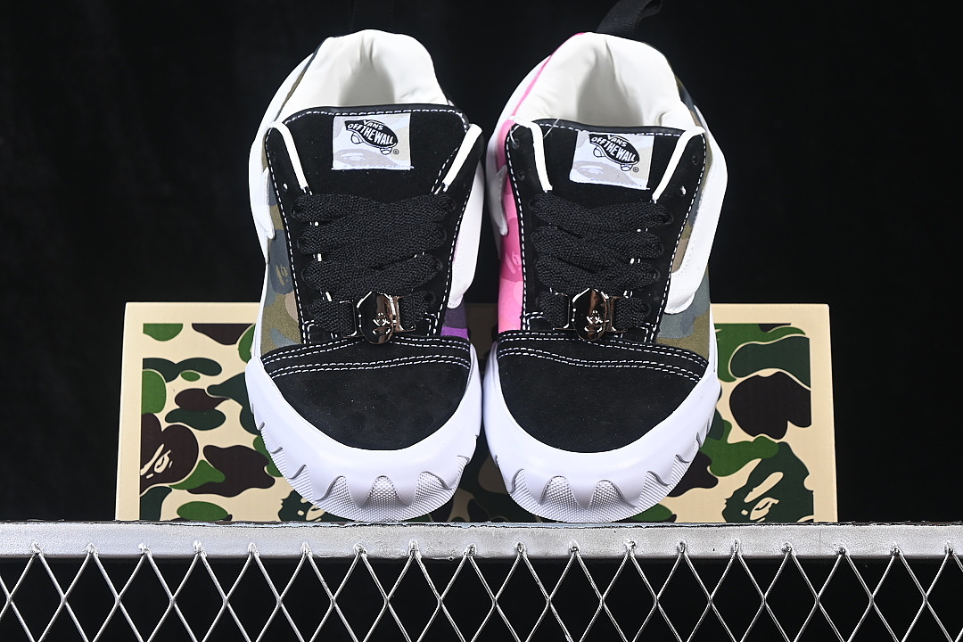 Bape [VN000Z3929B]-[BAPE X LX KNU SKOOL TB CASUAL SKATE SHOES GREY/BLACK]-[WOMAN:35-39]-[MAN:40-44] - Image 11