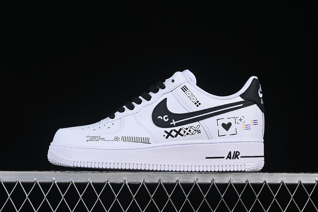 Nike [ZH0316-068]-[AIR FORCE 1 07 LOW WHITE/BLACK/GREY]-[WOMAN:36-39]-[MAN:40-45] - Image 2