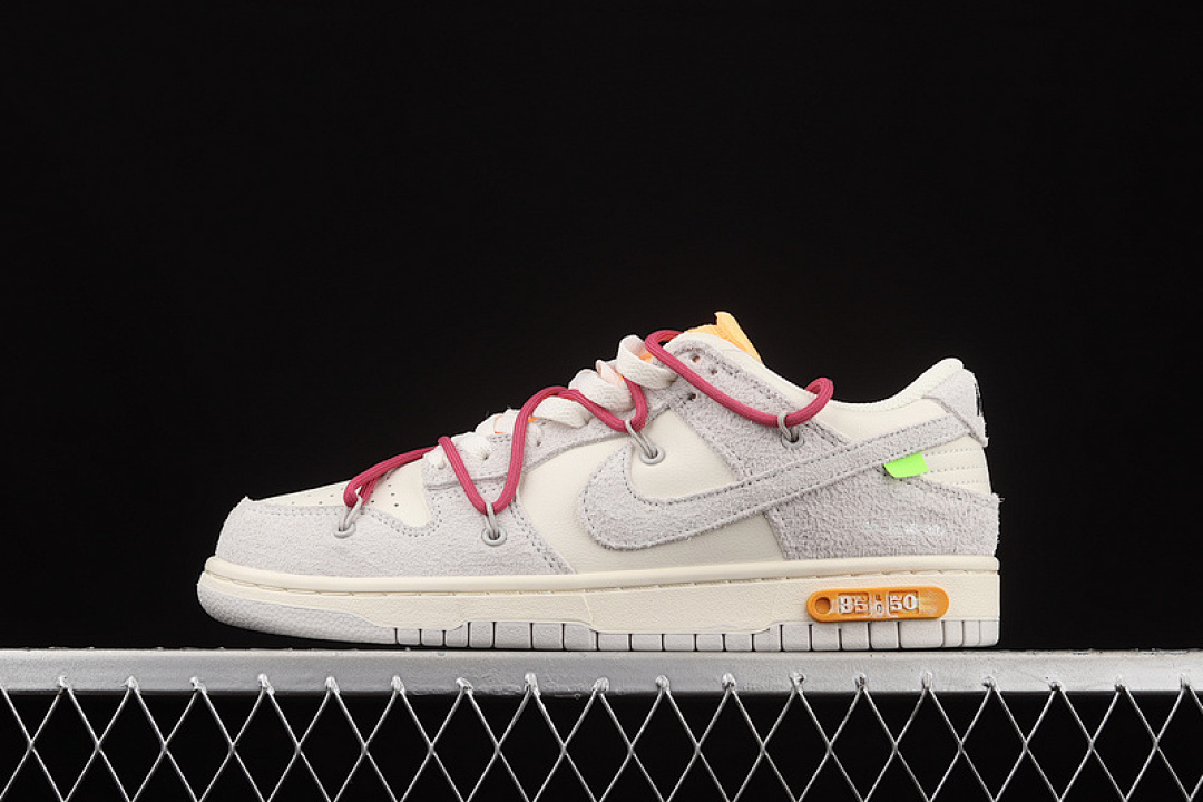 Off-White [DJ0950-114]-[OW X SB DUNK LOW LOT 35 OF 50 SAIL/NEUTRAL GREY/RED]-[WOMAN:36-39]-[MAN:40-46], photo 1