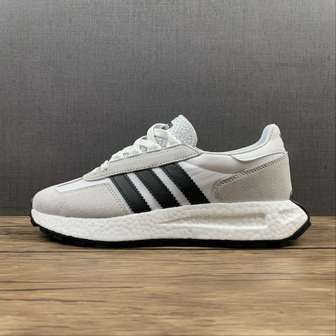 Unbranded [Q47100]-[RETROPY E5 SHOES CLOUD WHITE/LIGHT GREY/CORE BLACK]-[WOMAN:36-39]-[MAN:40-45], photo 1