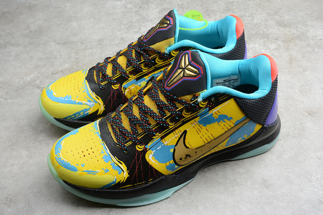 Nike [639691-700]-[ZOOM KOBE 5 PRELUDE BLACK/YELLOW/BLUE]-[MAN:40-46] - Image 11
