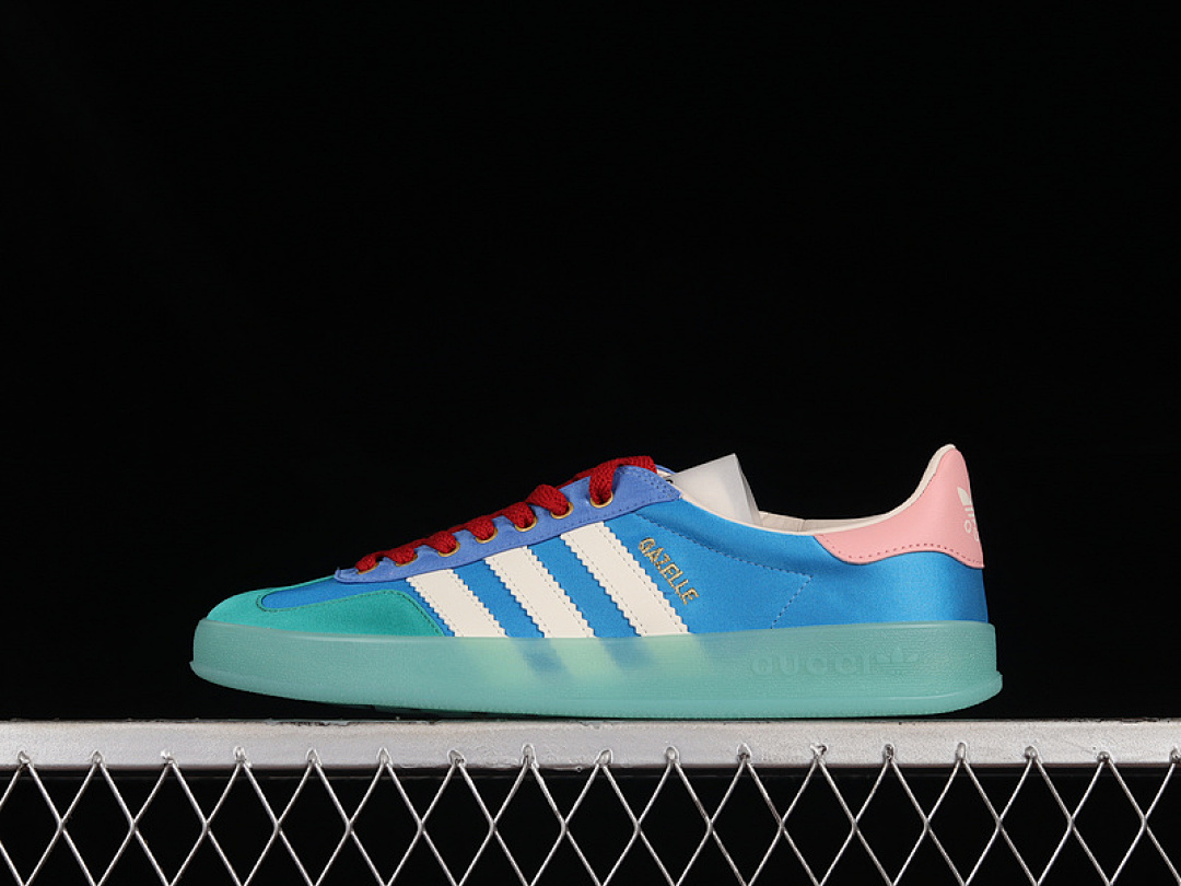Unbranded [103660]-[GU*CCI X GAZELLE SHOES BLUE/GREEN/CLOUD WHITE-PINK]-[WOMAN:36-39]-[MAN:40-45], photo 1