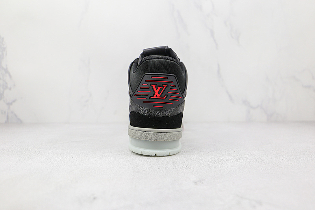 Louis Vuitton [L*V TRAINER SNEAKERS BLACK/BLACK/GREY]-[MAN:39-45] - Image 10