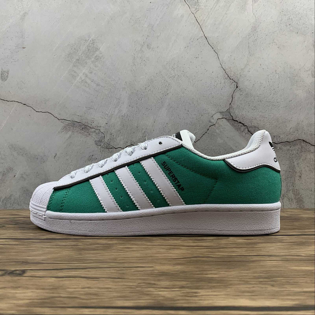 Unbranded [AJ7917]-[SUPERSTAR SHOES GREEN/CLOUD WHITE/GREEN]-[WOMAN:36-39]-[MAN:40-44], photo 1