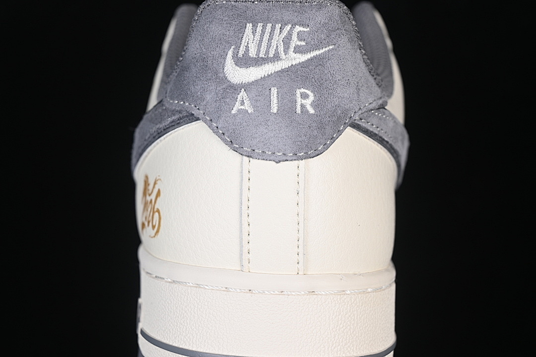 Nike [HT5088-615]-[AIR FORCE 1 07 LOW CASUAL SHOES DARK GRAY/WHITE/YELLOW]-[WOMAN:36-39]-[MAN:40-45] - Image 6