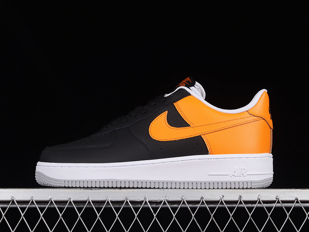 Nike [FB7162-081]-[AIR FORCE 1 LOW BLACK/LASER ORANGE/WHITE]-[WOMAN:36-39]-[MAN:40-45], photo 1