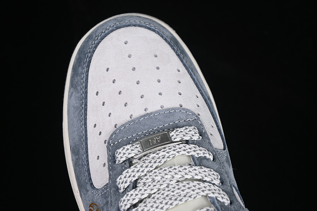 Nike [XZ2025-688]-[AIR FORCE 1 07 LOW WHITE/GREY/BLUE/GOLD/RED]-[WOMAN:36-39]-[MAN:40-45] - Image 10