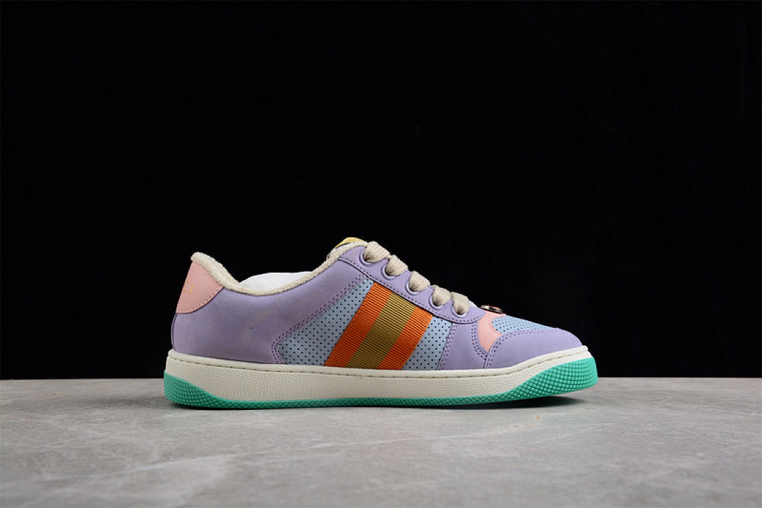 Gucci [GU*CCI ACE EMBROIDERED LOW-TOP PURPLE/MULTI-COLOR]-[WOMAN:35-40] - Image 12