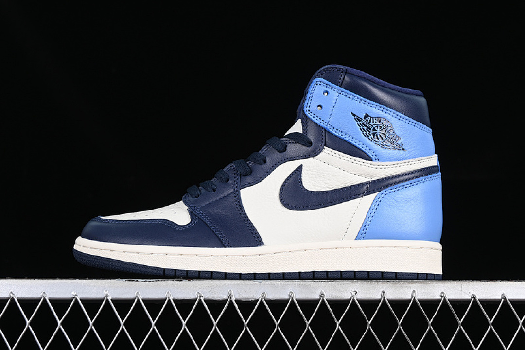 Jordan [555088-140]-[AIR JORDAN 1 WHITE/BLACK/BLUE]-[MAN:40-47.5], photo 1