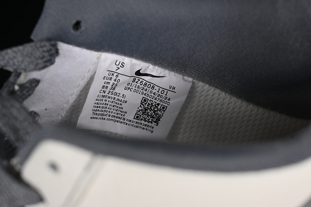 Nike [BZ6808-101]-[AIR FORCE 1 07 LOW WHITE/GREY]-[WOMAN:36-39]-[MAN:40-45] - Image 6