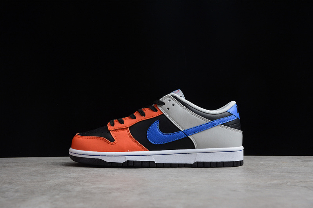 Fear of God Nike NBA X SB DUNK LOW EMB 75TH ANNIVERSARY KNICKS BLACK/RACER BLUE/GREY FOG/ORANGE · DD3363-002, photo 1