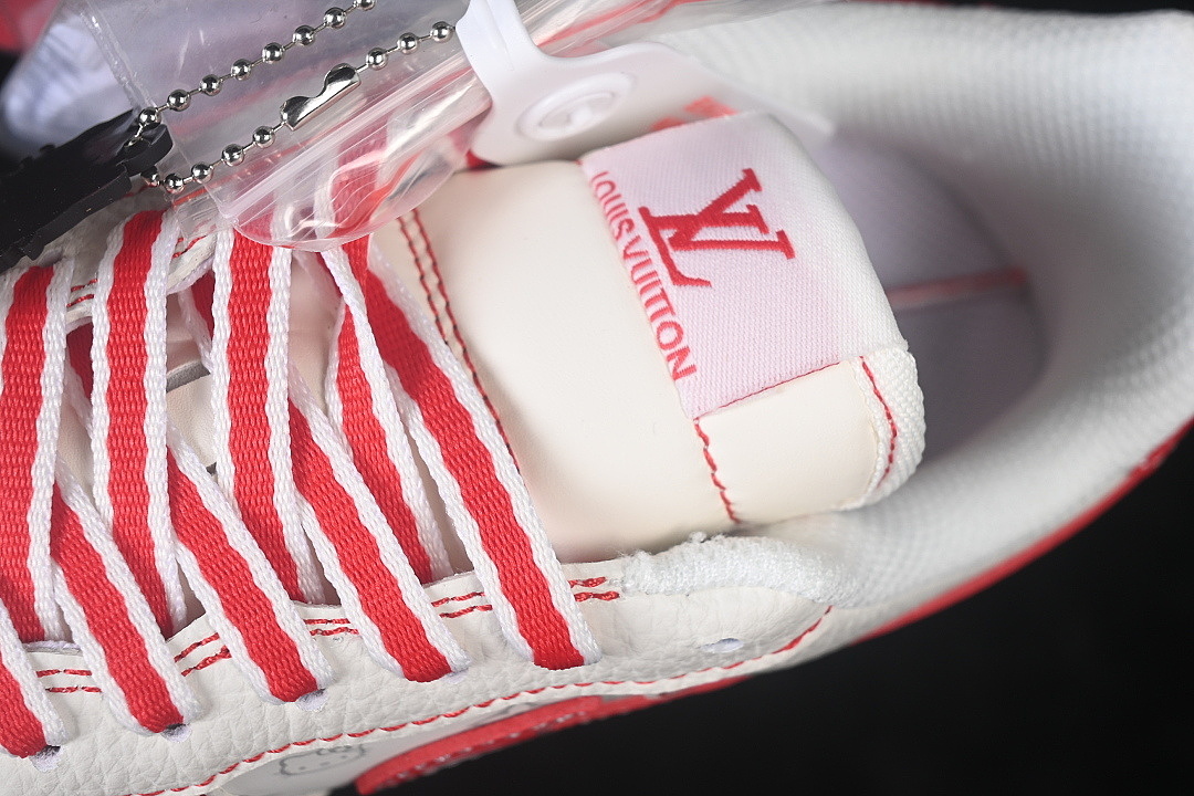 Nike [NH0601-549]-[AIR FORCE 1 07 LOW CASUAL SNEAKERS WHITE/RED/WHITE]-[WOMAN:36-39]-[MAN:40-45] - Image 9