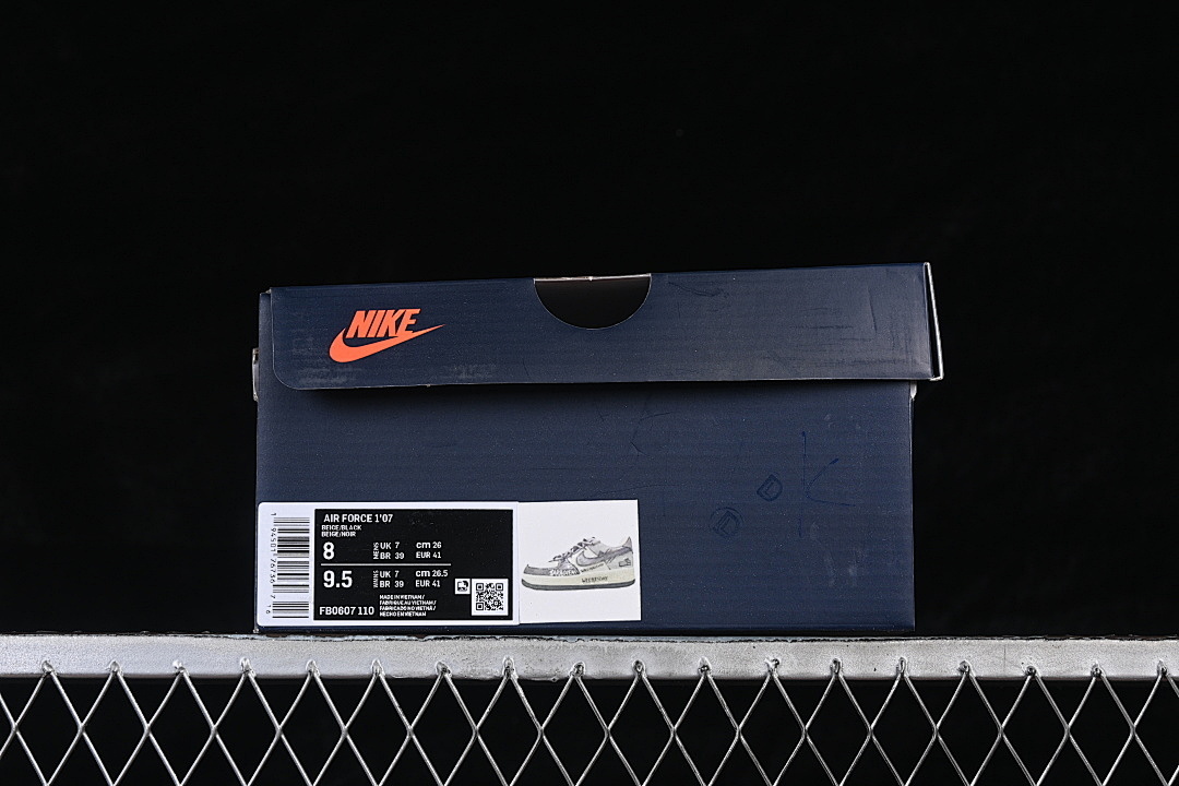Nike [FB0607-110]-[AIR FORCE 1 07 LOW WHITE/GREY/BLACK]-[WOMAN:36-39]-[MAN:40-45] - Image 12