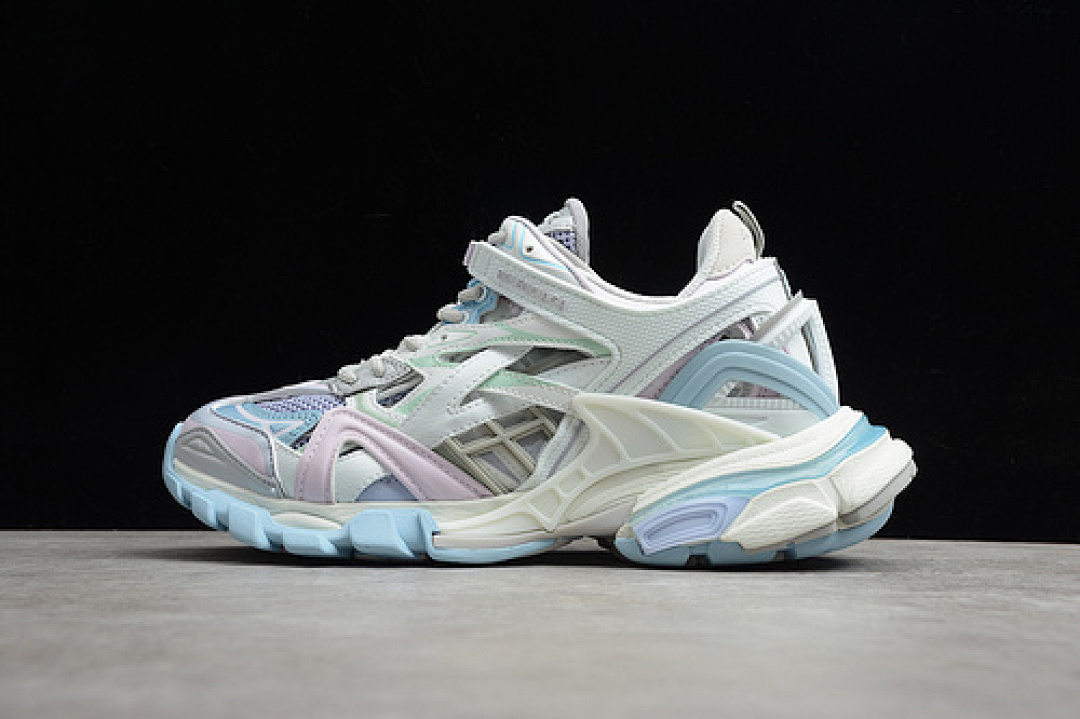 Balenciaga TRACK 2.0 OPEN SNEAKER GREY/WHITE/BLUE · ECBL001240A, photo 1