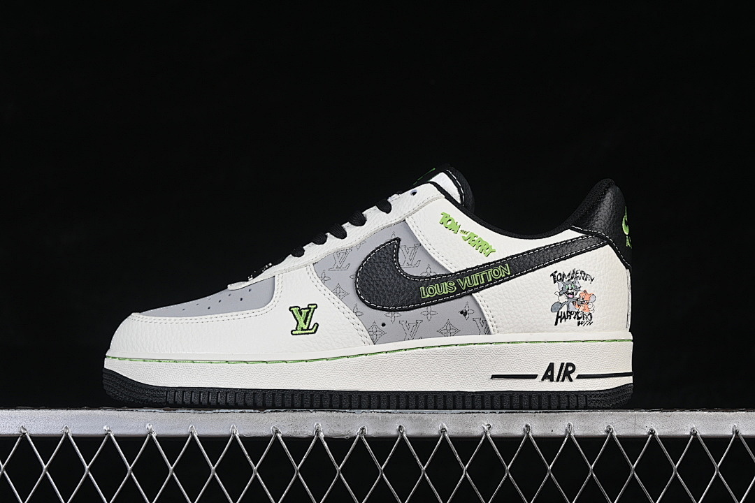 Nike Nike AIR FORCE 1 07 LOW CASUAL SNEAKERS WHITE/GREY/BLACK · XY9025-012, photo 1