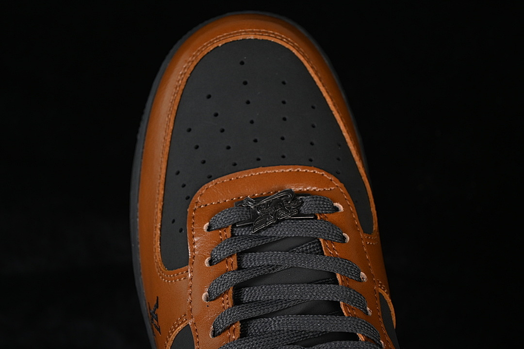 Nike [XY9025-009]-[AIR FORCE 1 07 LOW LOW-TOP CASUAL SNEAKERS BLACK/BROWN]-[WOMAN:36-39]-[MAN:40-45] - Image 10