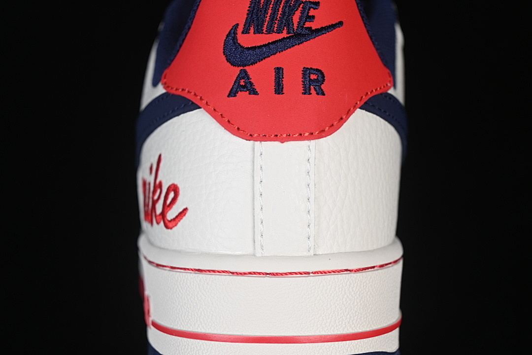 Nike [NH0601-544]-[AIR FORCE 1 07 LOW WHITE/NAVY BLUE/RED]-[WOMAN:36-39]-[MAN:40-45] - Image 7