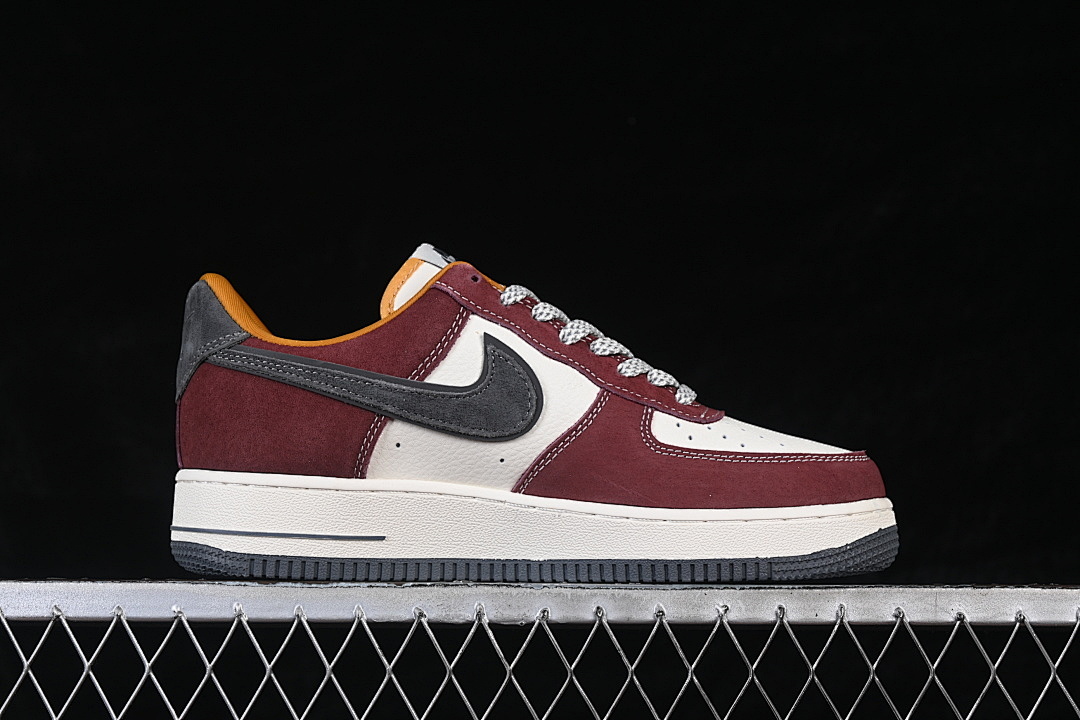 Nike [SS1979-006]-[AIR FORCE 1 07 LOW WHITE/RED/GREY/BROWN]-[WOMAN:36-39]-[MAN:40-45] - Image 16