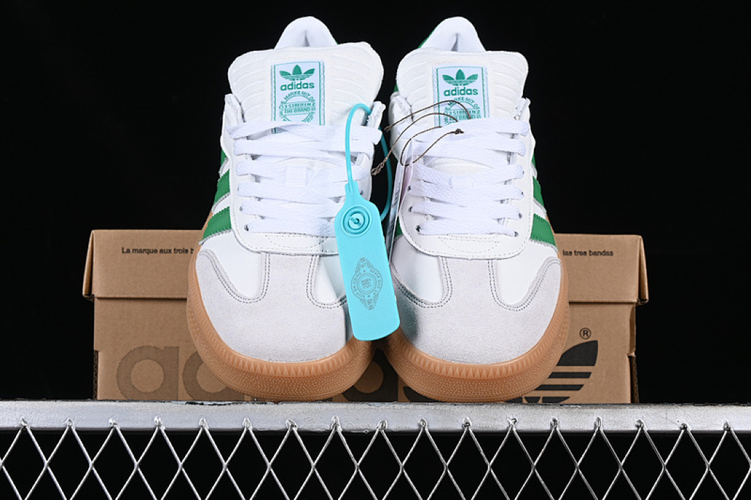Adidas [IE1375]-[SAMBA XLG WHITE/GREEN/BROWN]-[WOMAN:36-39]-[MAN:40-45] - Image 13